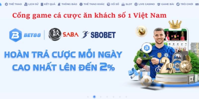 Bet88 hoàn trả cược không giới hạn